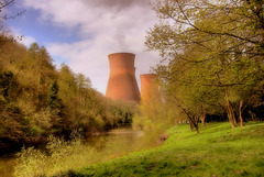 Buildwas Power Station on the river severn