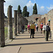 Strolling among the gladiator barracks.