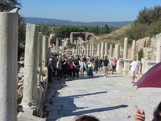 The ruins at Ephesus, Turkey.