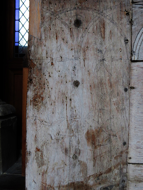 hindringham church, norfolk,the chest here is probably late c12, one of the oldest in england