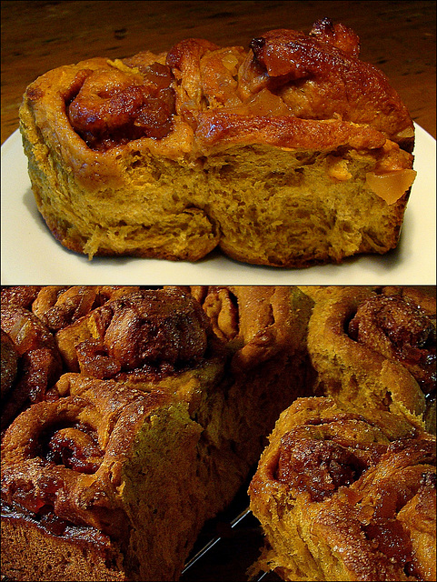 Cinnamon-Swirl Pumpkin Rolls