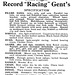 1931 Raleigh Record Racing