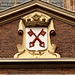 Coat of arms of Leiden on the side of the St. Pancras Church