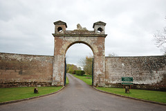 Entrance Gates, Wedderburn Castle, Borders, Scotland