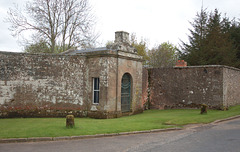 Entrance Gates, Wedderburn Castle, Borders, Scotland