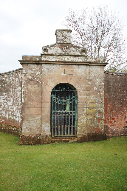 Entrance Gates, Wedderburn Castle, Borders, Scotland