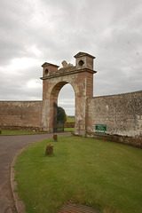 Entrance Gates, Wedderburn Castle, Borders, Scotland