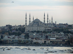 Istanbul at dawn. Sultanahmet  Mosque, the "Blue Mosque"