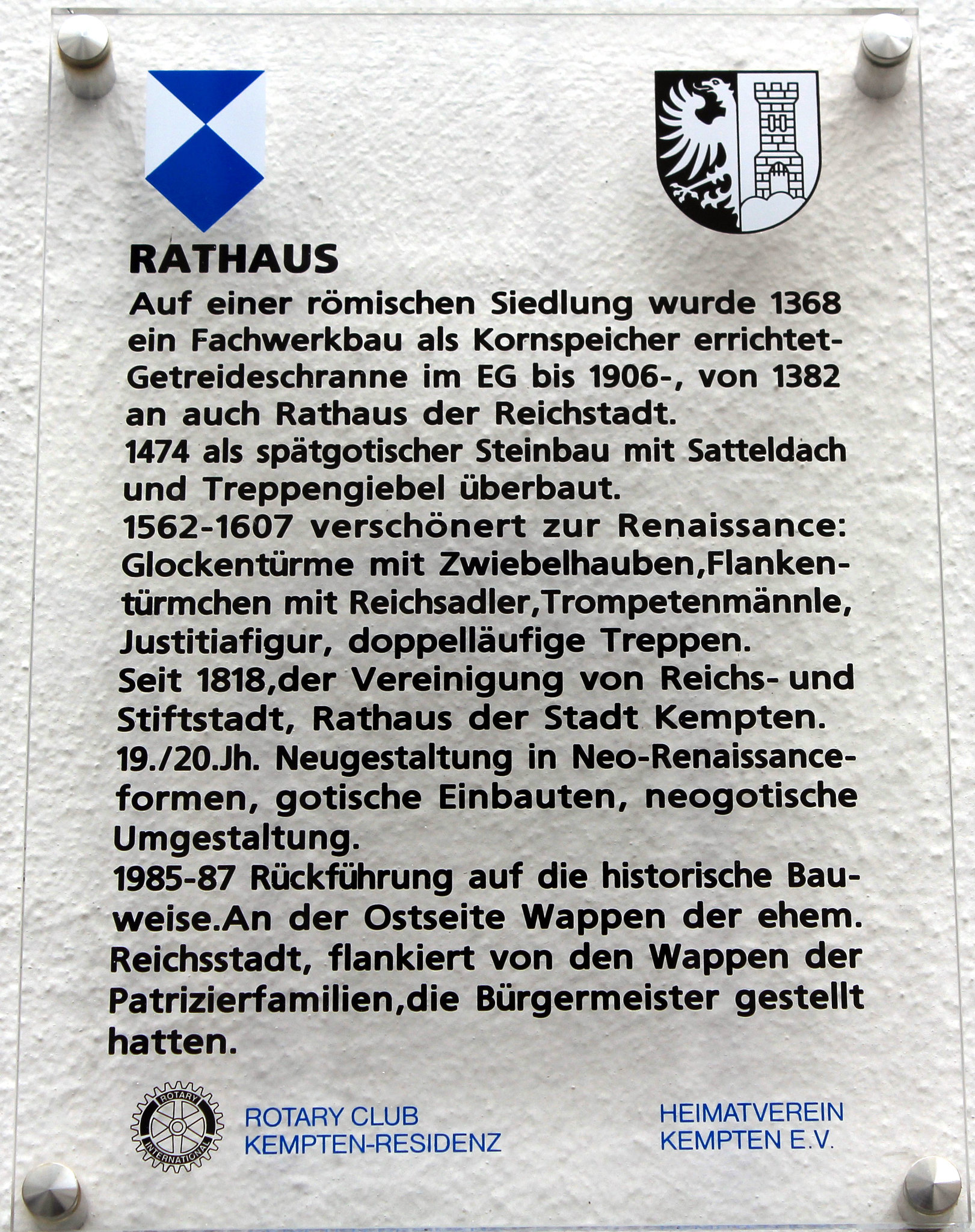 Geschichte des Rathauses