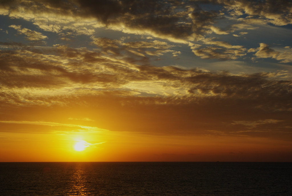 Sunset on the English Channel - 2010