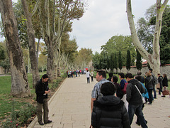 Walkway from the gate to the main palace grounds