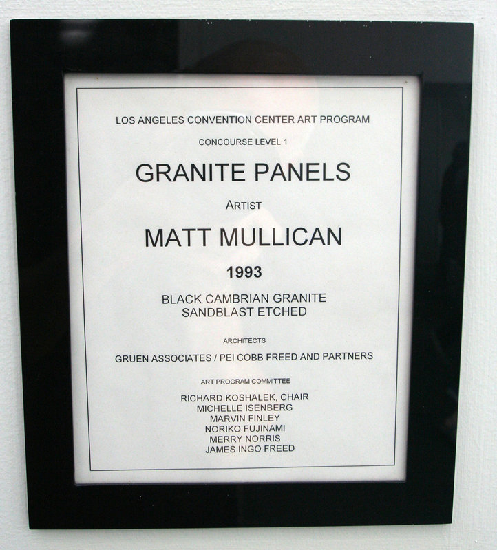 Granite Panels by Matt Mullican (3715)