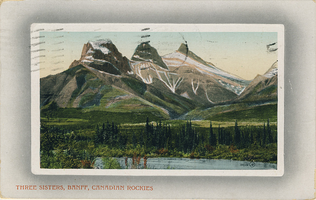 Three Sisters, Banff, Canadian Rockies (100,151)