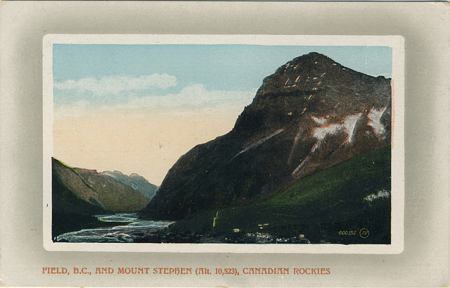 Field, B.C., and Mount Stephen (Alt. 10,523), Canadian Rockies (600,152)
