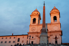 Rome Honeymoon Ricoh GR Trinita dei Monti, Spanish Steps Sunset 1