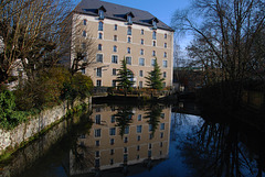 Moulin de Vaux sur la Juine , près d'Etampes