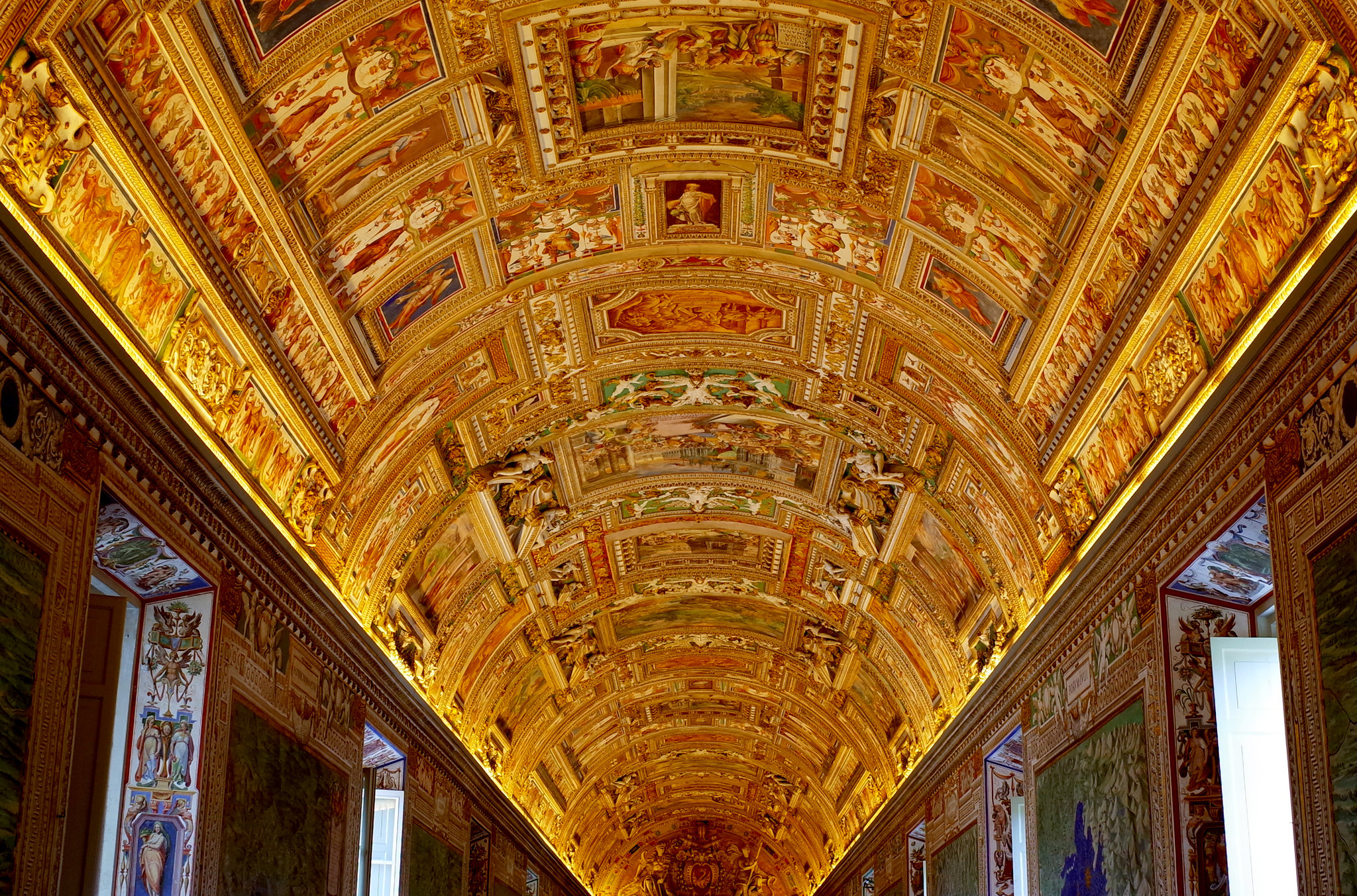 Rome Honeymoon Ricoh GR Vatican Museums Frescos 4