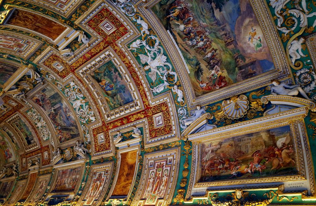 Rome Honeymoon Ricoh GR Vatican Museums Frescos 2