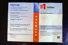 Dutch parliamentary elections 2012 – Voting pass