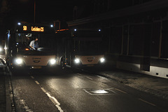 Replacement bus overtaking a stranded one