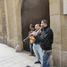 Buskers in front of the Picasso museum