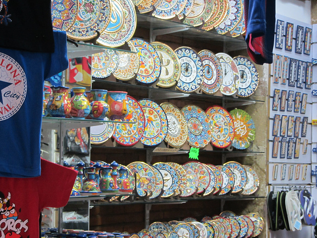 Ceramics shop.