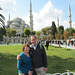 In front of the Sultanahmet  Mosque, the "Blue Mosque"