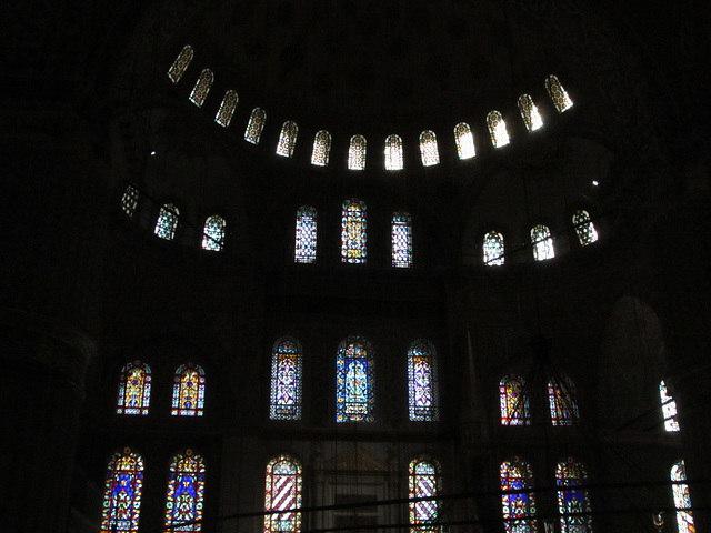 Interior of the Blue Mosque