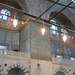 Interior of the Blue Mosque. The second level is where women worship.