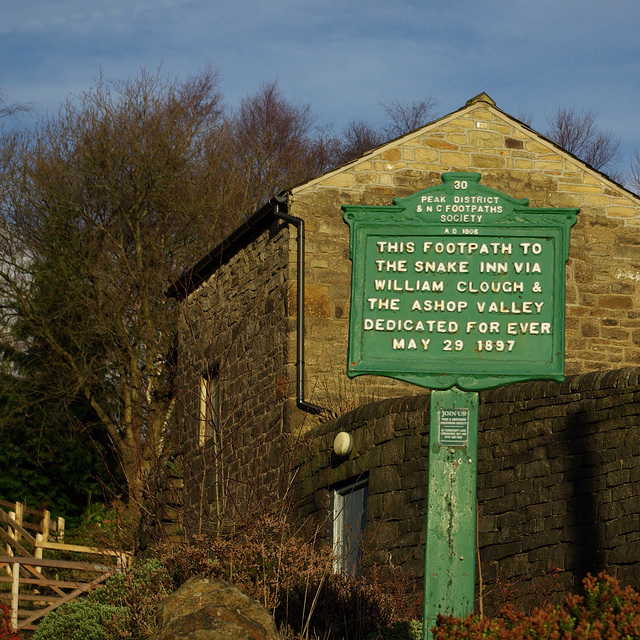 A historic sign