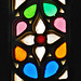 Stained glass window, detail