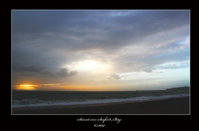 Sunset  - Seaford - 6.1.2014