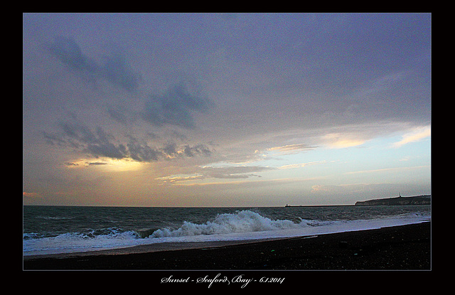 Just before Sunset  - Seaford - 6.1.2014