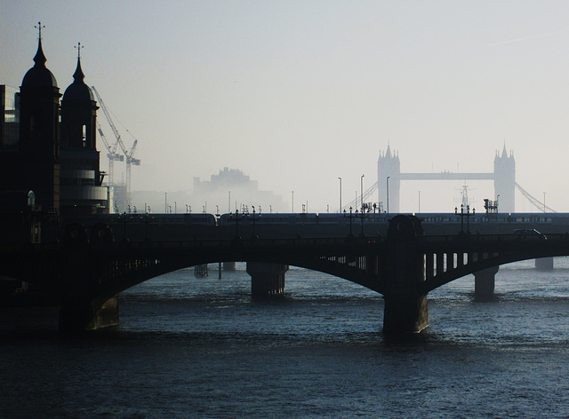 A foggy day in London town.