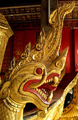 Naga head on the cremation chariot