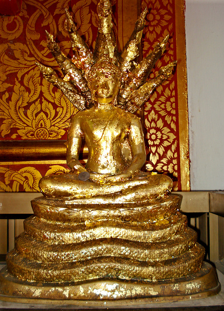 The Buddha protected by naga, Wat Phra Singh, Viharn Luang