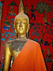 in the Temple for the cremation chariot of the Lao king