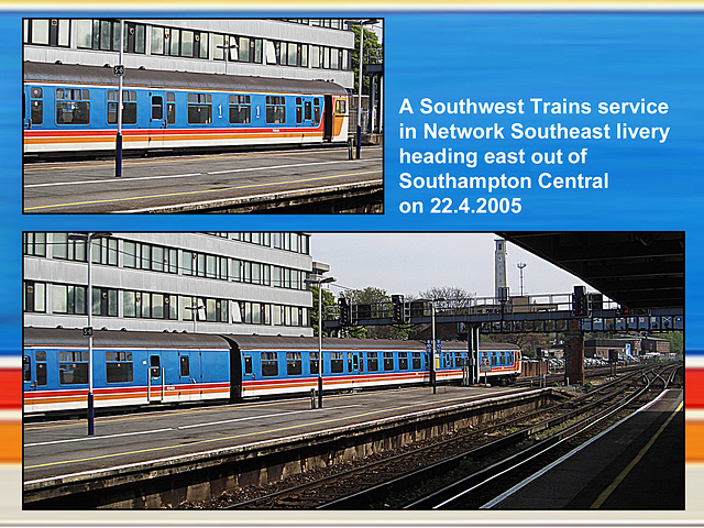 SWT 76846 leading - Southampton Central - 22.4.2005