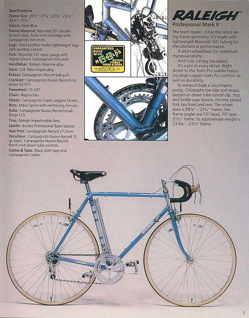 1978 Raleigh catalogue