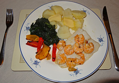 Hake prawns