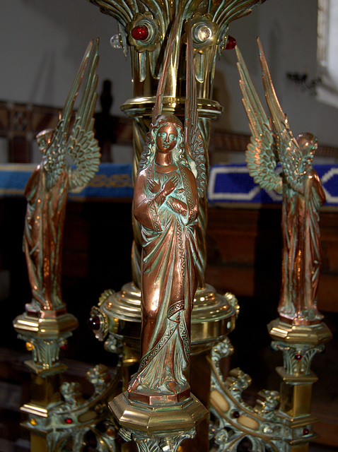 Detail of lectern base, Wangford Church, Suffolk