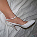 ankle strap caressa high heels