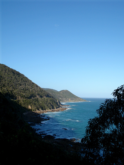 Otway coast from Mount Defiance, looking east