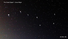 The Great Dipper - highlighted with ***
