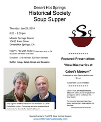 DHS Historical Society Soup Supper Jan 2014