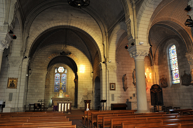 Nef de l'église de Veigné - Indre-et-Loire