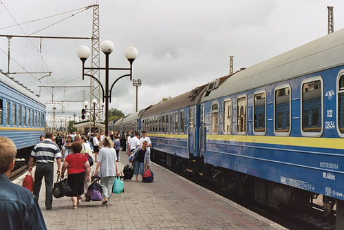 Train journey from Kiev to Berlin – Kovel station