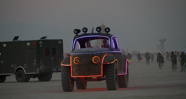 Camp Walter's VW Bug On The Night Of The Temple Burn (4747)