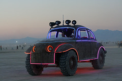 Camp Walter's VW Bug On The Night Of The Temple Burn (4750)