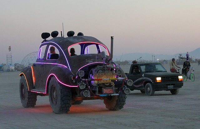 Camp Walter's VW Bug On The Night Of The Temple Burn (4754)